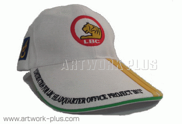 ผู้ผลิตหมวก Cap,หมวกแก๊ป,หมวกกอล์ฟ,Cap,หมวกเบสบอล,หมวกแก๊ปสีขาวต่อเหลือง, Cap_LBC