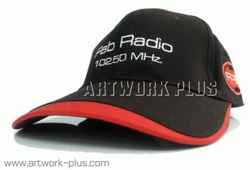 ขายหมวกแก๊ป,รับผลิตหมวกแก๊ป,ผู้ผลิตหมวกแก๊ป,รับทำหมวกแก๊ป,หมวกแก๊ปสีดำต่อแดง,หมวกแก็ป_FAB Radio